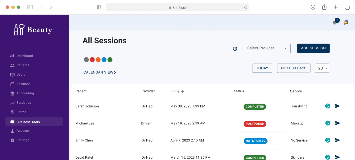 Beauty Salon Management Software Beauty Clinics Management Platform